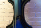 KK Baby Bass model KB1 blue burst custom body – electric upright bass