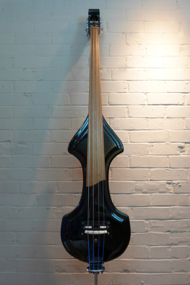 KK Baby Bass model KB1 with Granadillo fingerboard front – electric upright bass