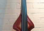 KK Baby Bass model KB1 vino tinto burst front– electric upright bass