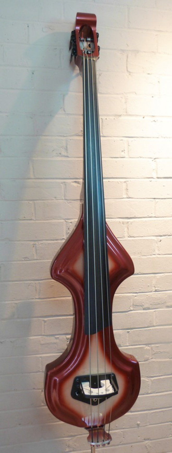 KK Baby Bass model KB1 vino tinto burst front– electric upright bass