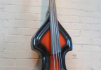 KK Baby Bass Traditional red burst to black front – electric upright bass