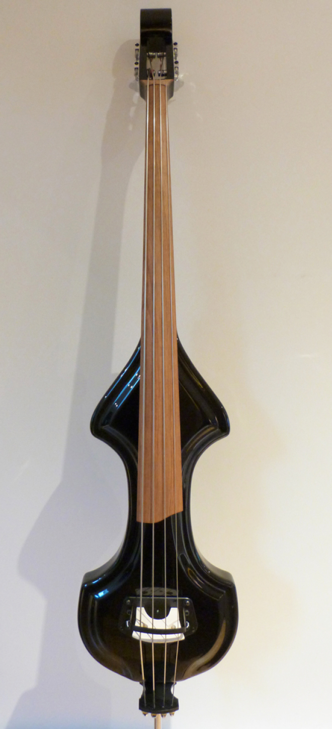 KK Baby Bass model KB1 solid black with granadillio fingerboard– electric upright bass