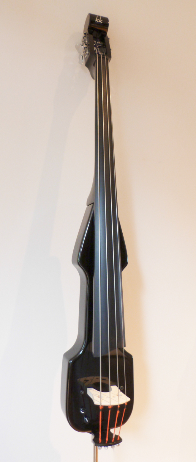 KK Baby Bass model KB2 solid black with ebony fingerboard– electric upright bass